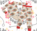 Game Day KC Long Sleeve Pajamas (Flower)