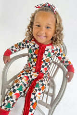 Tinsel & Touchdowns Ruffle Zippy