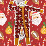 KC Christmas Ruffle Zippy