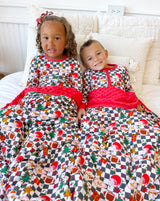 Tinsel & Touchdowns Minky Blanket