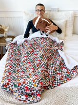 Tinsel & Touchdowns Plush Blanket
