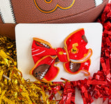Football Faces Clip Bow