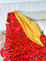 Football Faces Minky Blanket
