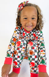 Tinsel & Touchdowns Clip Bow
