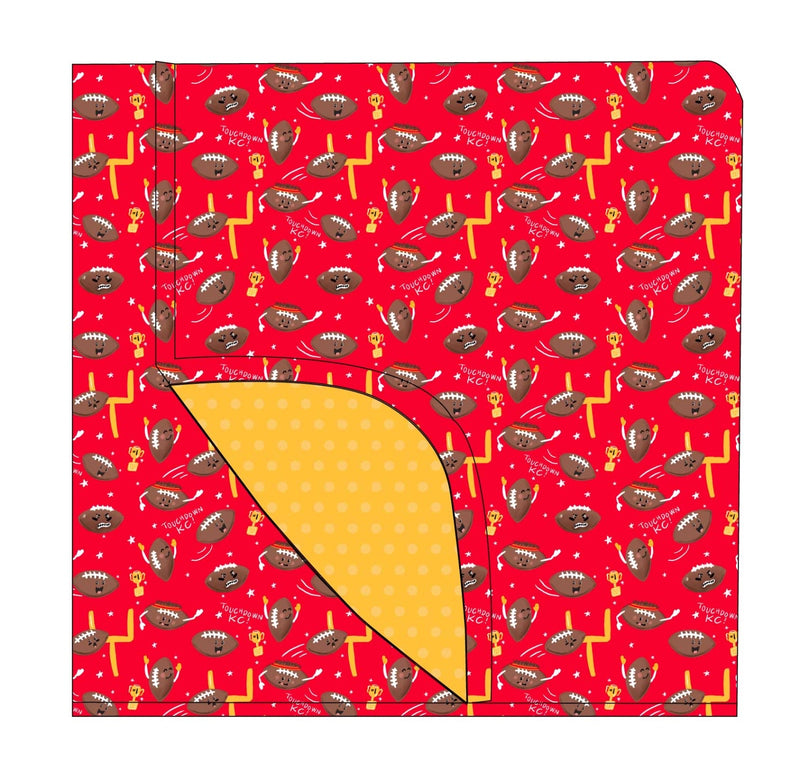 Football Faces Minky Blanket