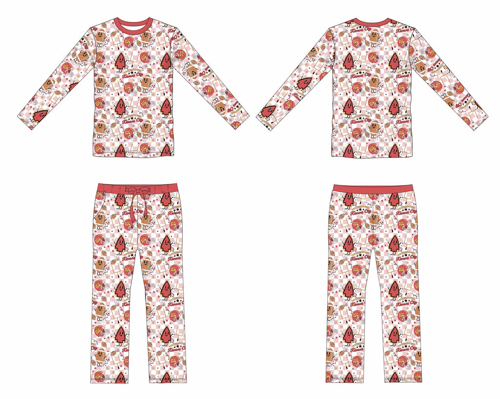KC Cartoon Adult Pajamas Basically KC