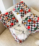 Tinsel & Touchdowns Plush Blanket