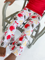 Red Kingdom Flare Pants