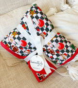 Tinsel & Touchdowns Minky Blanket
