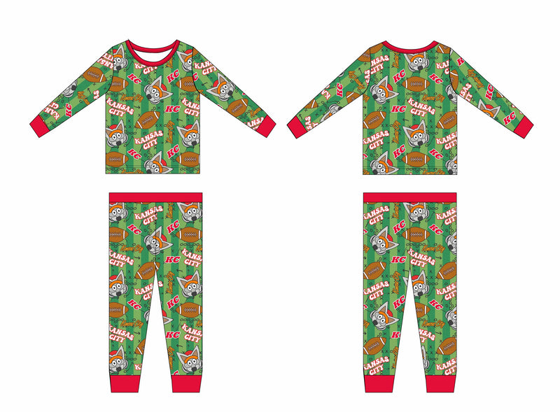 KC Wolf Long Sleeve Pajamas