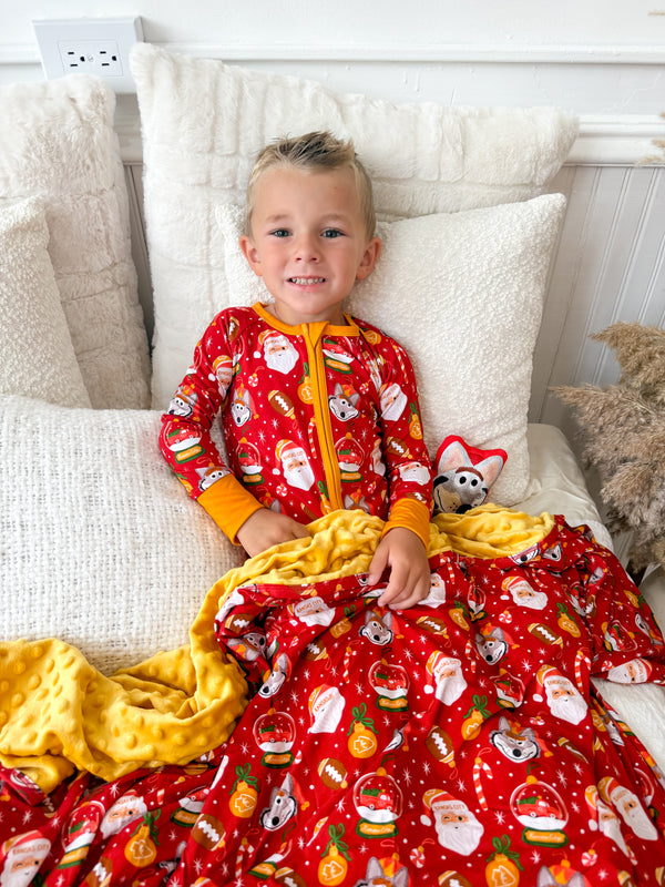 KC Christmas Minky Blanket