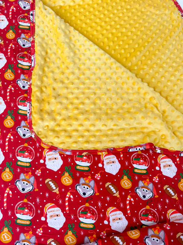 KC Christmas Minky Blanket